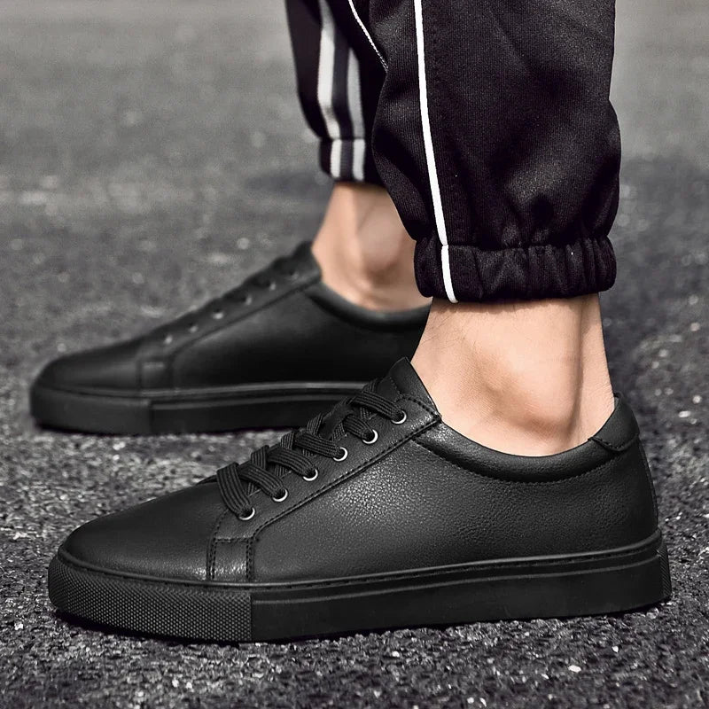 Luxury Brand Men's Sneakers Genuine Leather Casual Shoes Leisure Walk Men Shoes All-match Outdoor Skateboard Footwear For Male