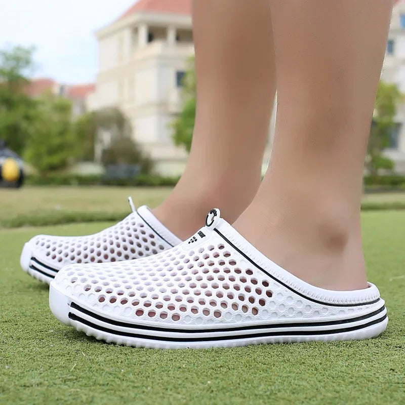 YRZL Men Slippers Lightweight Breathable Fashion Women Shower Slipper High Quality Beach Couple Flip Flop Swimming Shoes