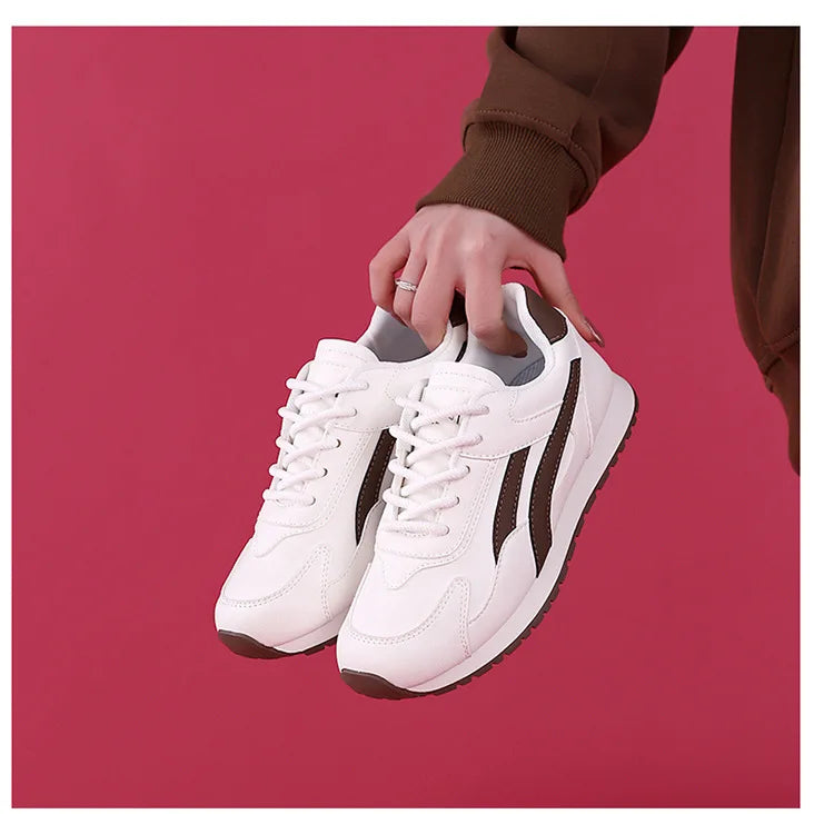 Plus Size Women White Shoes Female Spring New Style Female Student Casual Sports Versatile Sneakers Women Forrest Gump Shoes