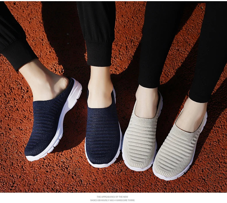 Men Slippers Summer Mesh Breathable Home Indoor Slippers Men Thick Bottom Slides Fashion Couple Walking Shoes Chanclas Hombre