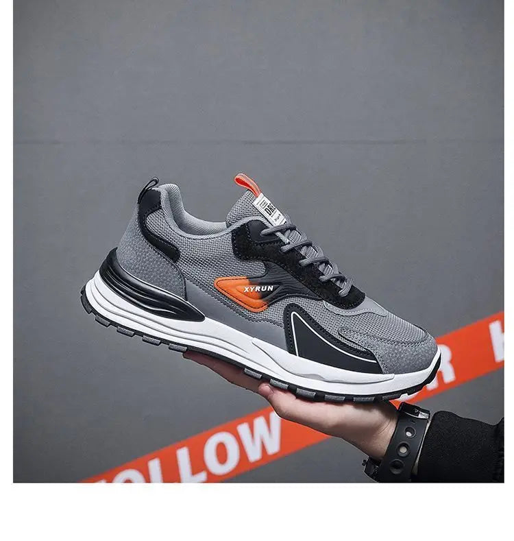 Fashion Men Shoes Versatile Mesh Men Sneakers Brand Breathable Running Shoes Anti-Slip Platform Sport Shoes Male Tenis Masculino