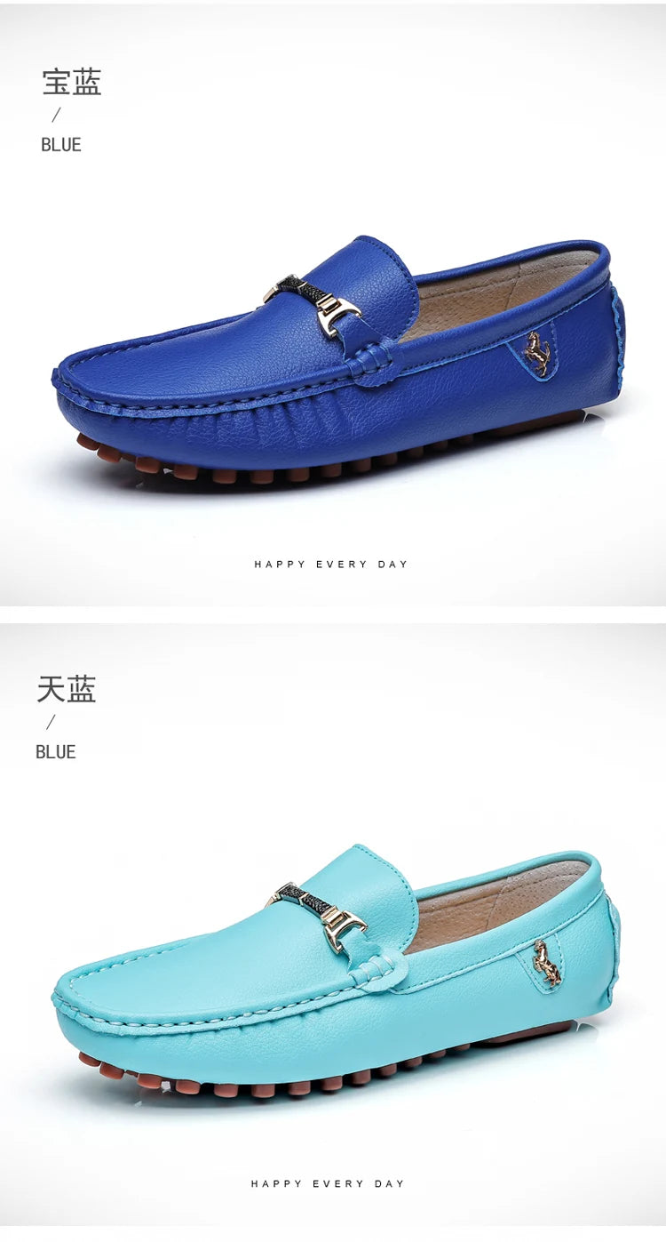 MAEDEF Men's Loafers 2024 Spring Autumn Fashion Shoes Men Classic Brand High Quality Leather Comfy Drive Shoes Boat Casual Shoes