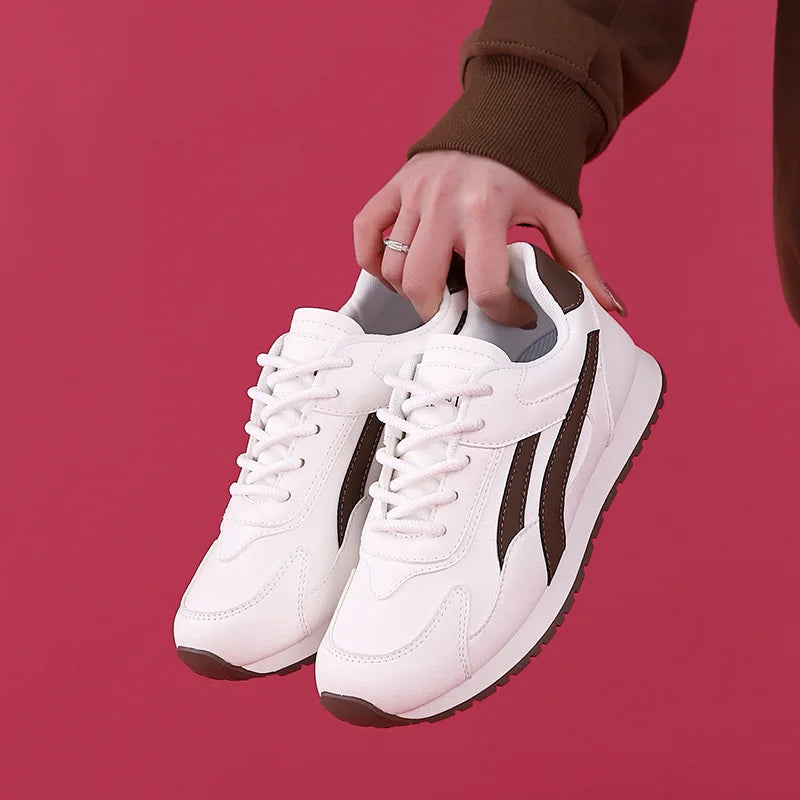 Plus Size Women White Shoes Female Spring New Style Female Student Casual Sports Versatile Sneakers Women Forrest Gump Shoes
