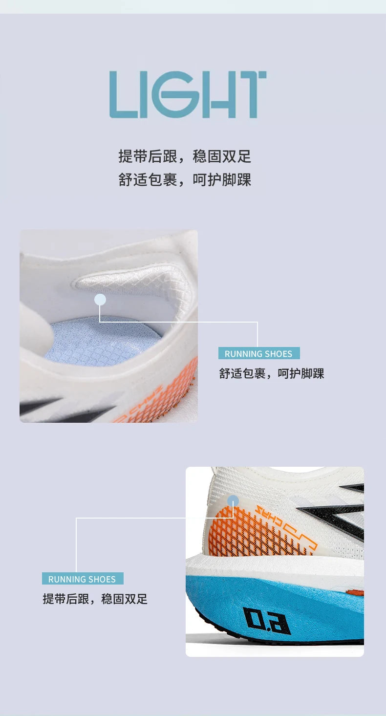 New Sports Shoes for Men Women Running Sneakers Carbon Plate Male Marathon Racing Shock-absorbing Athletics Sport Training Shoes