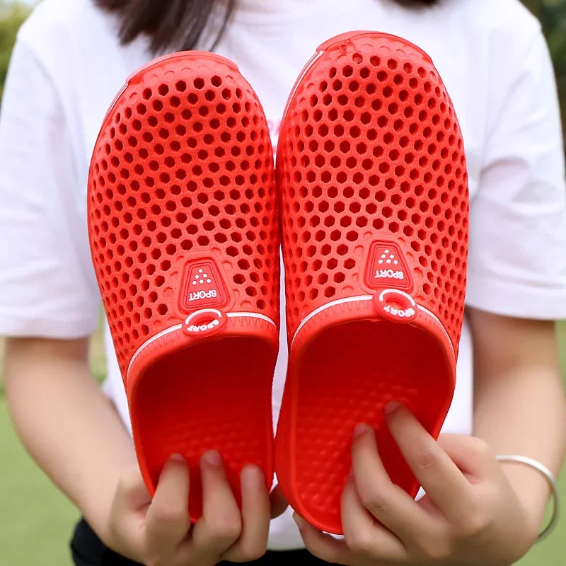 YRZL Men Slippers Lightweight Breathable Fashion Women Shower Slipper High Quality Beach Couple Flip Flop Swimming Shoes