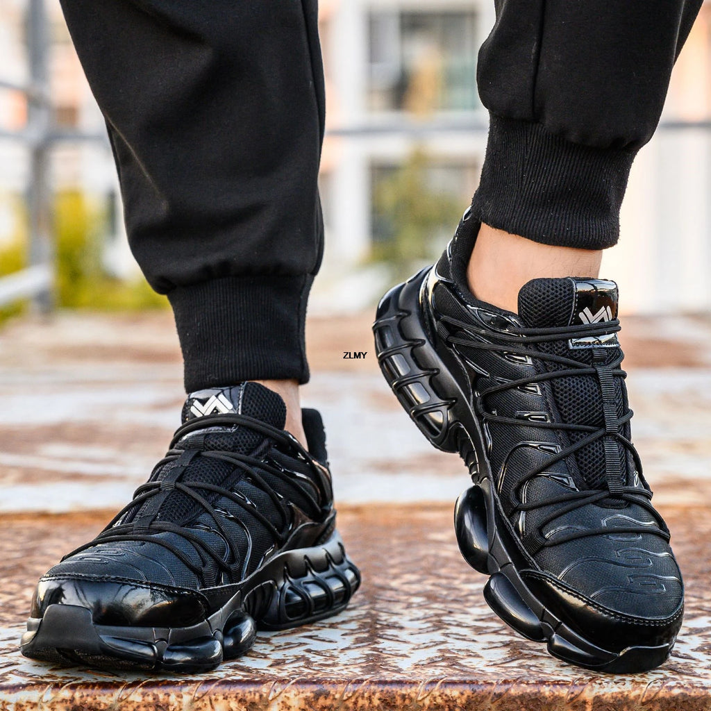 Air Cushion Safety Shoes Men Steel Toe Sneaker Puncture Proof Sport Work Shoes Man Safety Boots Black Male Work Boots Plus Size