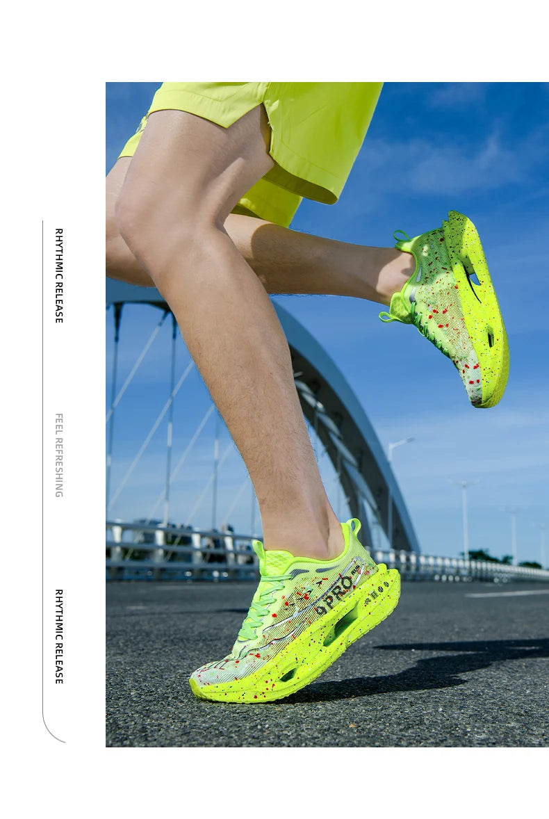 Running Shoes Speciality Carbon Board Marathon Men Sports Breathable Lightweight Women's Comfortable Athletic Nonskid Sneakers