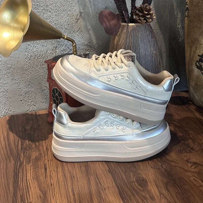 AIYUQI 2026 New Women's sneakers Shoes Flat Casual Women Skateboard Shoes Lace-Up Leopard Print female Dexterity Shoes