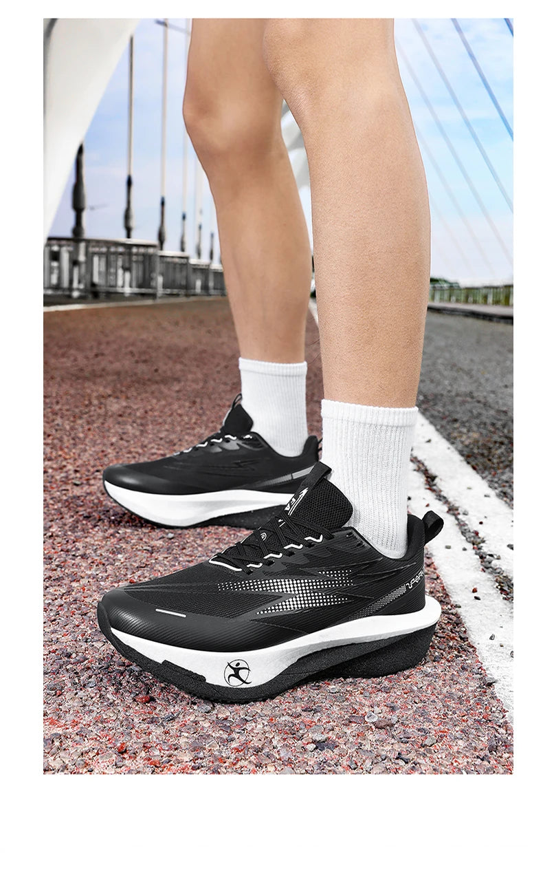 Running Shoes Marathon Carbon Board Air Cushion Men Sports Breathable Lightweight Women's Comfortable Athletic Nonskid Sneakers