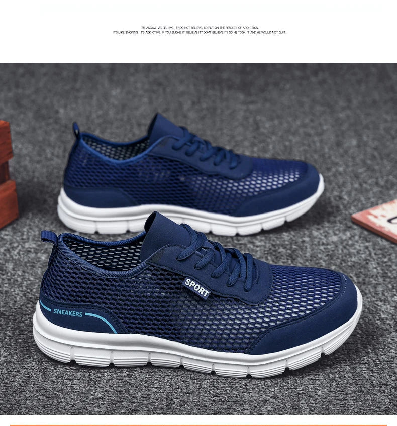 Men Shoes Spring Summer Soft Loafers Walking Shoes Lightweight Mesh Casual Shoes Men Sneakers Tenis Masculino Zapatillas Hombre