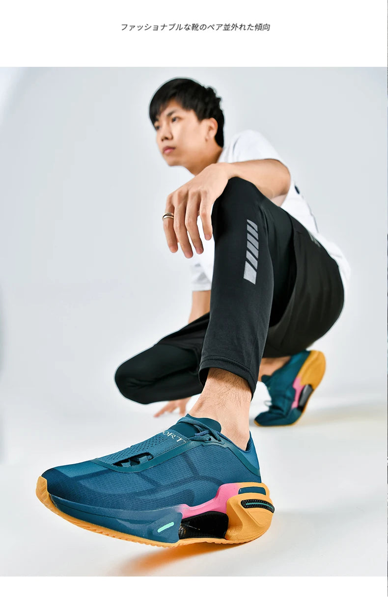 Men's Basketball Shoes Breathable Cushioning Non-Slip Wearable Runing Shoes Gym Training Athletic Basketball Sneakers for Women