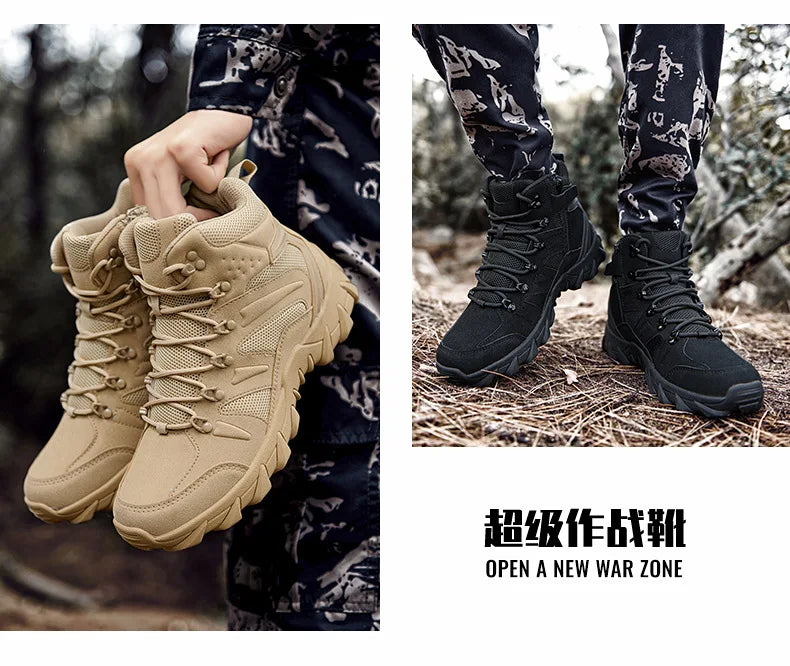 New Men's Boots Outdoor Hiking Boots Men Winter Desert Boots Motocycle Boots Zapatos Hombre