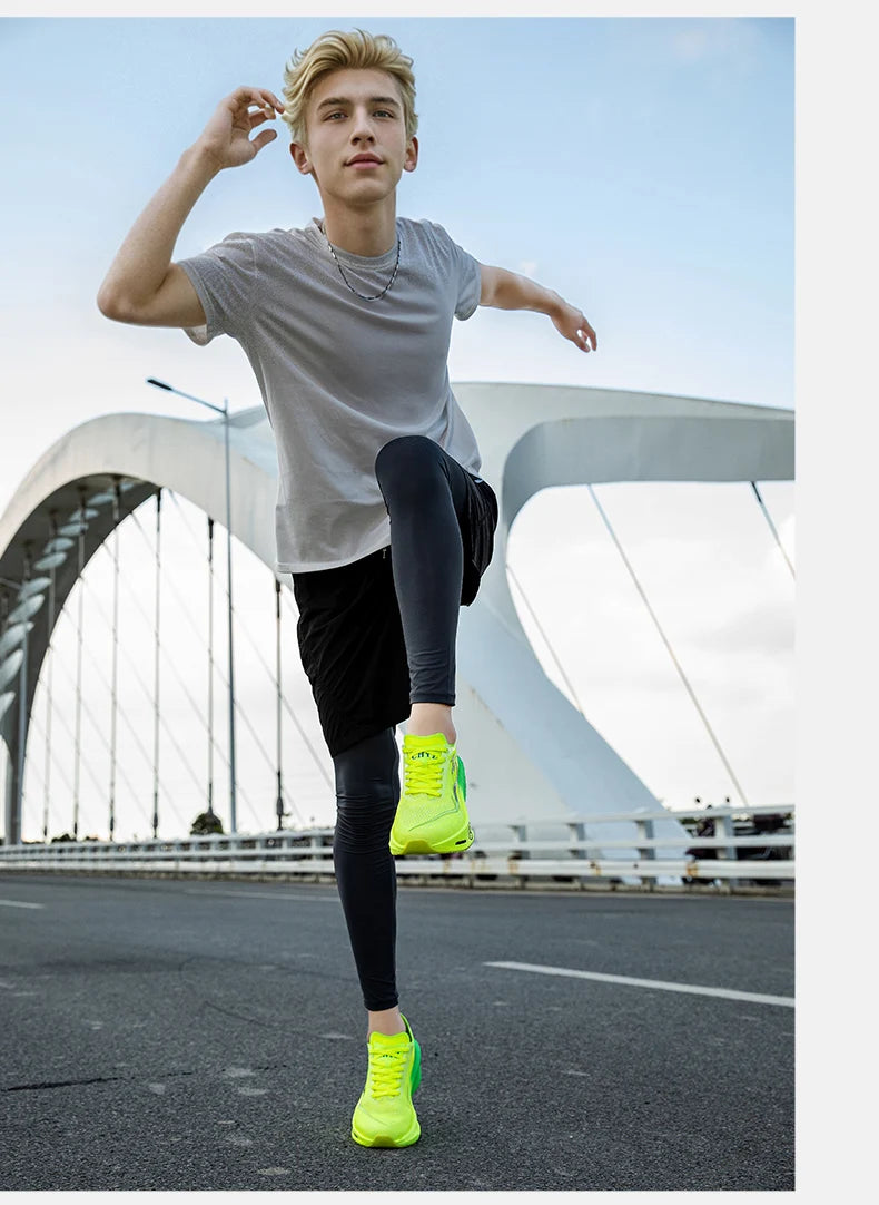 New Sports Shoes for Men Women Running Sneakers Carbon Plate Male Marathon Racing Shock-absorbing Athletics Sport Training Shoes