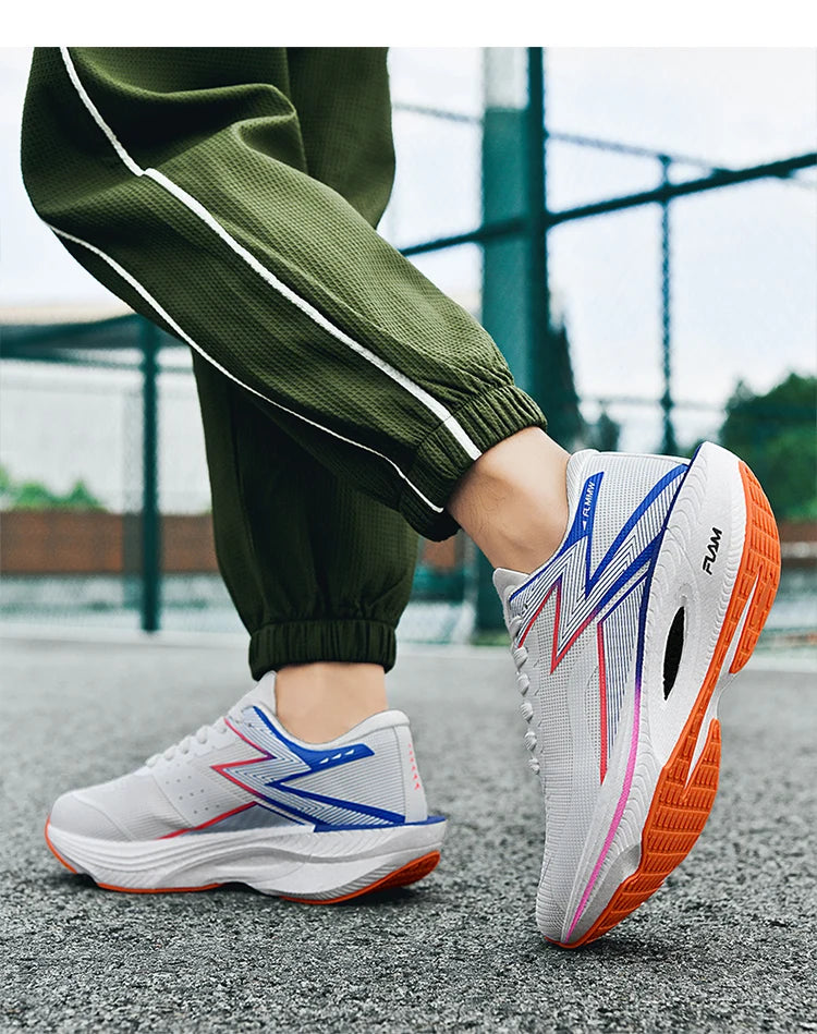 Running Shoes Carbon Board Speciality Marathon Men Sports Breathable Lightweight Women's Comfortable Athletic Nonskid Sneakers