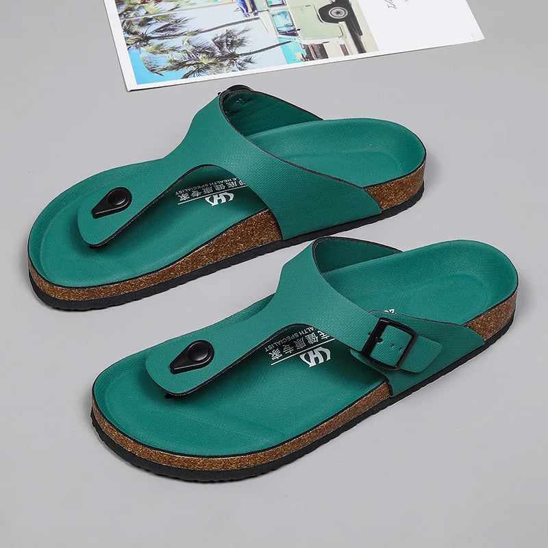 Big Size Mens Flip Flops Microfiber Leather Slippers Clogs Chanclas Hombre Chinelo Masculino Claquette Homme Summer Casual Shoes