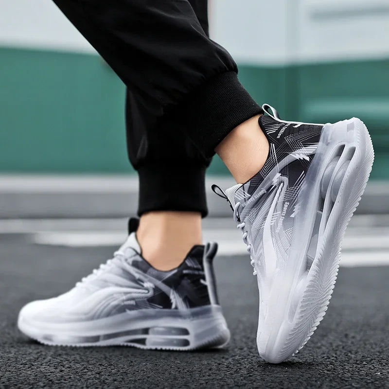 High Quality Sneakers Male Trend Black Platform Basketball Shoes Men Casual White Sport Walking Sneakers Men Trainer Big Size 47