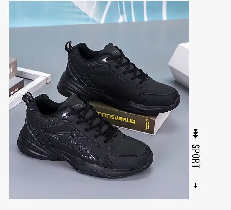 Chunky Sneaker for Men Thick Sole Versatile 2025 New Trend Mesh Lace Up Breathable Casual Sports Shoes Increased Soft Soles