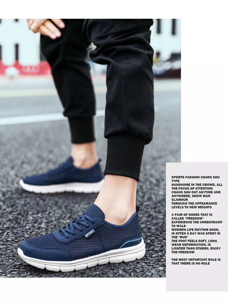 Men Shoes Spring Summer Soft Loafers Walking Shoes Lightweight Mesh Casual Shoes Men Sneakers Tenis Masculino Zapatillas Hombre