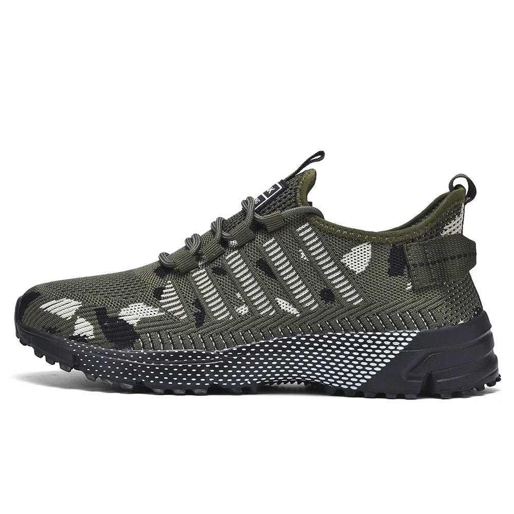 Men's lightweight sneakers summer new breathable anti-slip outdoor racing running shoes fashion Joker student speed sports shoes