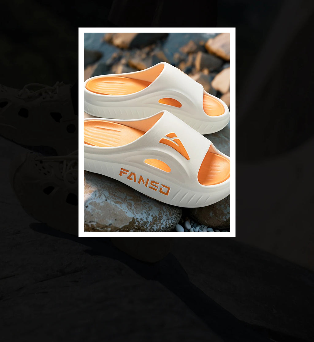 EVA Men Outdoor Slippers Sports Heightened Thick Bottom Slippers Comfortable Breathable Outdoor Slippers
