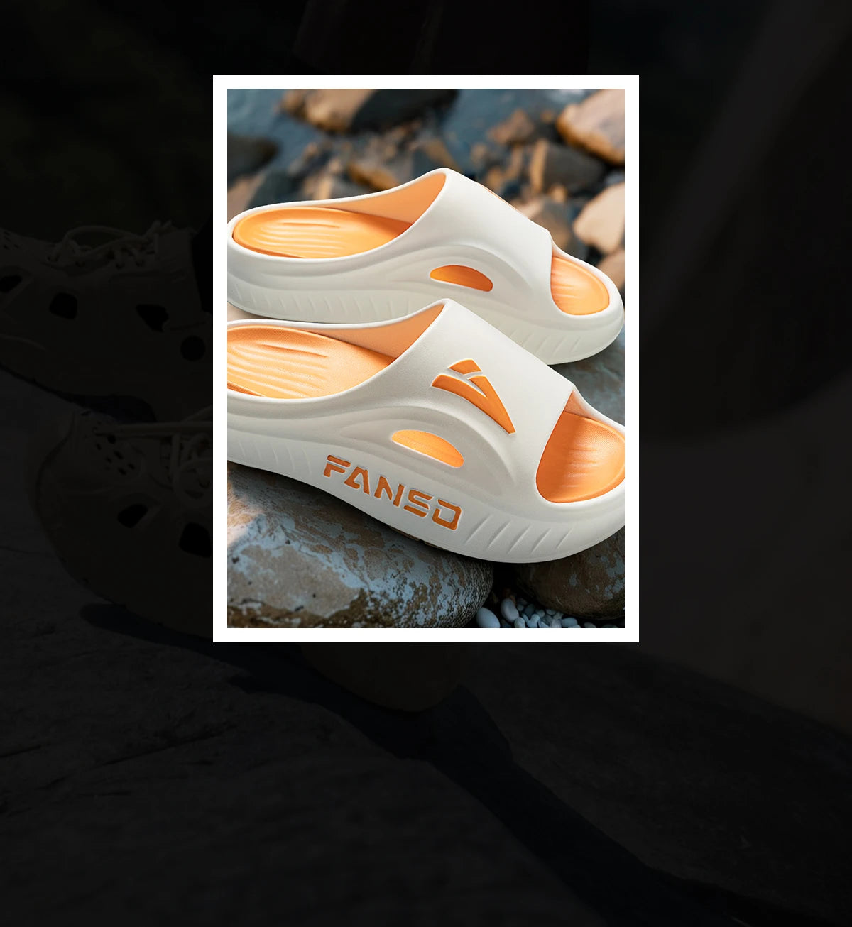 EVA Men Outdoor Slippers Sports Heightened Thick Bottom Slippers Comfortable Breathable Outdoor Slippers