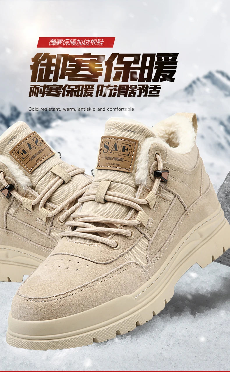 Loafers Casual Sneaker Casual Shoes Leather Shoes Male Sneakers Sports and Leisure High Boots Winter Sport Shoes for Men Fashion