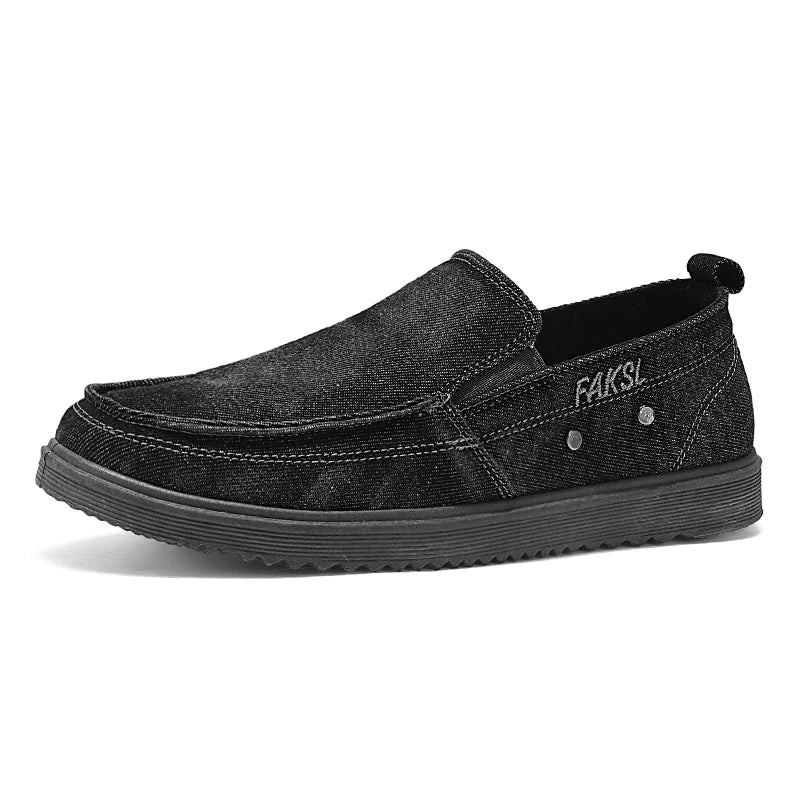 Men's Canvas Shoes Summer 2023 New Lightweight Breathable Soft Slip on Casual Shoes Fashion Beach Vacation Loafers Men Footwear