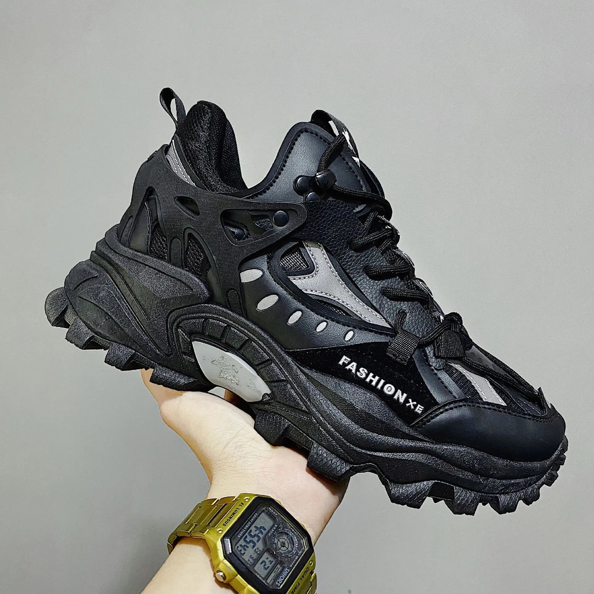 Men's Vulcanized Shoes Luxury Sneakers Harajuku Chunky Sneakers Autumn Running Footwear Male High Fashion Zapatos Hombre