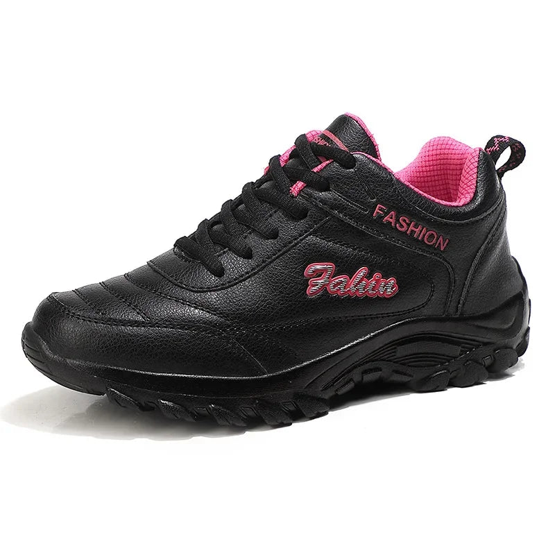 New 2025 Autumn Winter Sneakers Women Comfort Soft Sole Non Slip Casual Shoes for Women PU Waterproof Sport Shoes Zapatillas