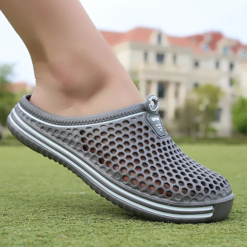 YRZL Men Slippers Lightweight Breathable Fashion Women Shower Slipper High Quality Beach Couple Flip Flop Swimming Shoes