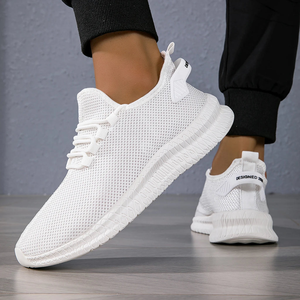 YRZL Mens Running Breathable Lightweight Sneakers Men Casual Sports Shoes Anti Slip Walking Shoes Comfortable Gym Training Shoes