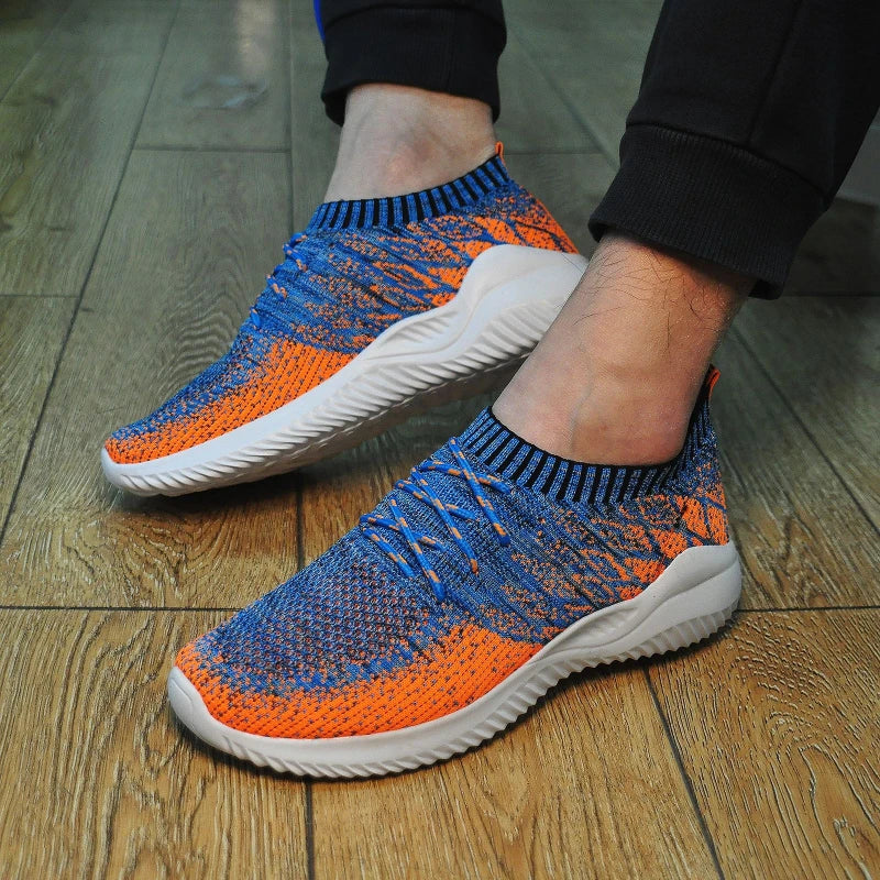 2025 New Men's Casual Shoes Breathable Outdoor Running Shoe Lace Up Lightweight Mens Vulcanized Shoes Plus Size Trend Men Shoes
