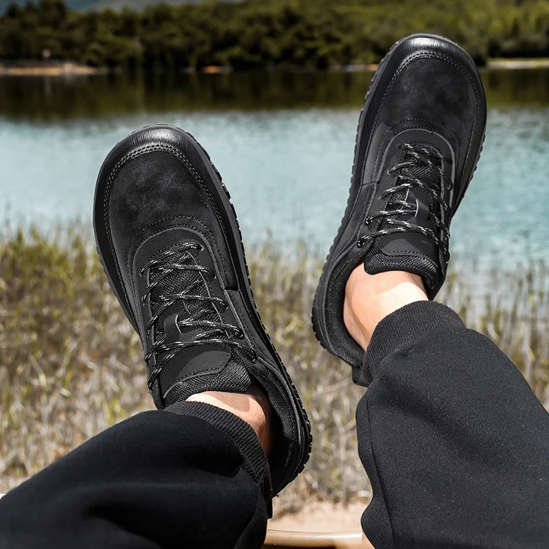 VENOCON Barefoot Minimalist Men's Stylish Style Casual Shoes Sneakers With Wide Nose Toe Box Walking Hiking Trail Footwear Man