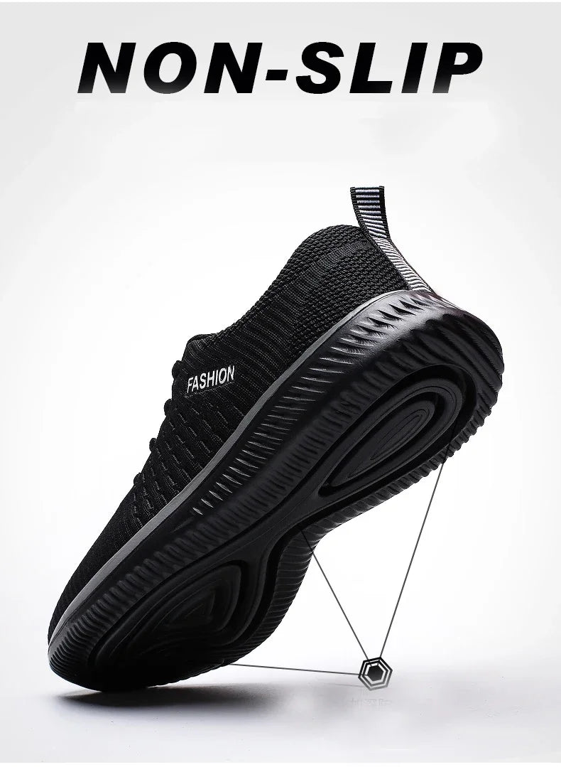 Summer Breathable Men's Casual Shoes Mesh Breathable Man Casual Shoes Fashion Moccasins Lightweight Men Sneakers Hot Sale 36-48