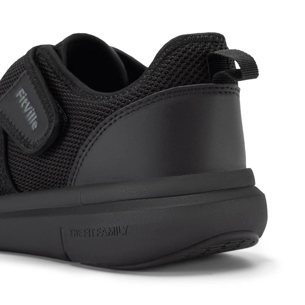 FitVille Men's Diabetic Shoes Extra Wide Slip-On Shoes for Swollen Feet Adjustable Walking Shoes for Elderly Foot Pain Relief