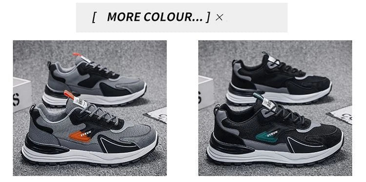 Fashion Men Shoes Versatile Mesh Men Sneakers Brand Breathable Running Shoes Anti-Slip Platform Sport Shoes Male Tenis Masculino