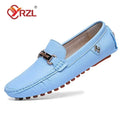 YRZL Men's Loafers Dress Office Shoes Men PU Leather Casual Shoes Lightweight Breathable Comfortable Slip on Driving Shoes Men