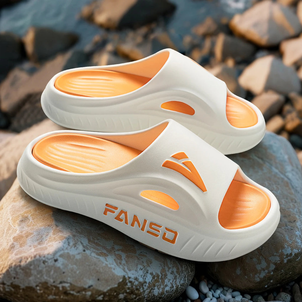 EVA Men Outdoor Slippers Sports Heightened Thick Bottom Slippers Comfortable Breathable Outdoor Slippers