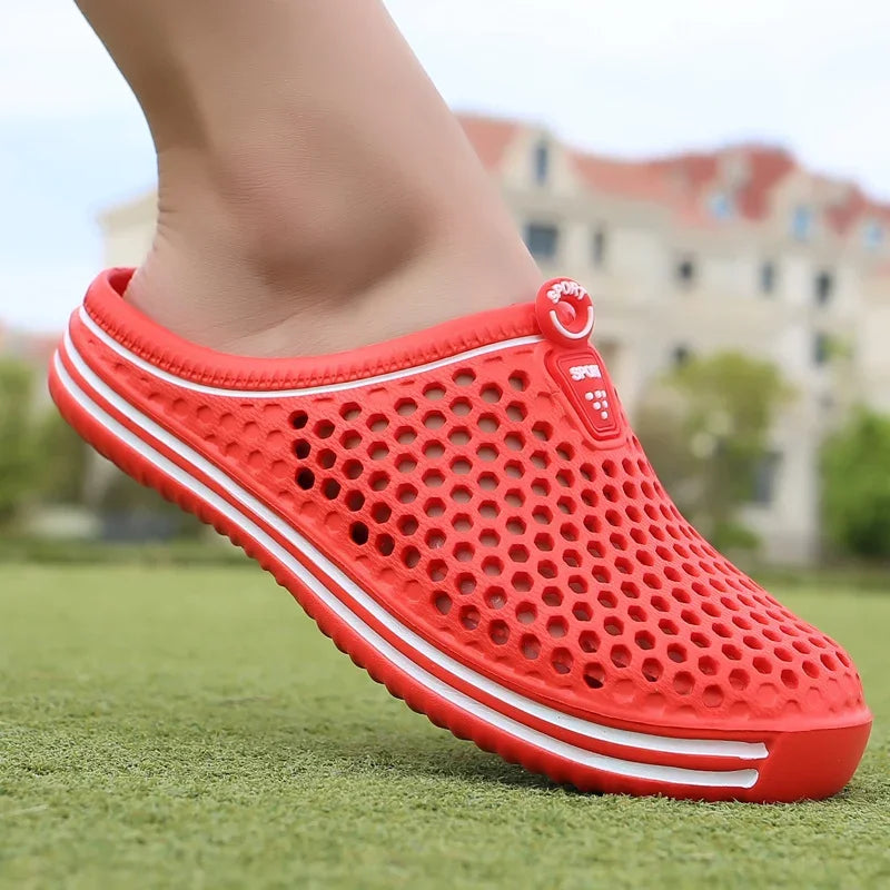 YRZL Men Slippers Lightweight Breathable Fashion Women Shower Slipper High Quality Beach Couple Flip Flop Swimming Shoes
