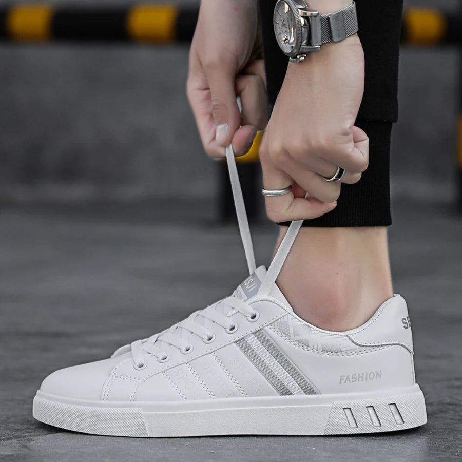 Men's lightweight casual sneakers. Everyday outdoor running and skate shoes for men. Sizes 39 to 48.