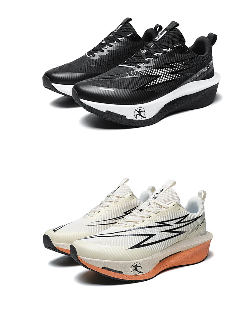 Running Shoes Marathon Carbon Board Air Cushion Men Sports Breathable Lightweight Women's Comfortable Athletic Nonskid Sneakers