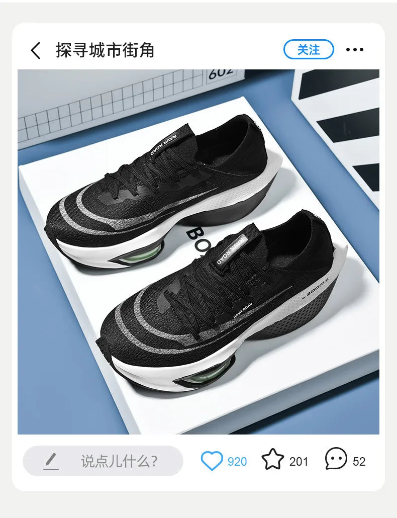 Marathon Air Cushion Casual Men Sports Running Shoes Breathable Lightweight Womens Comfortabl Athletic Nonskid Sneakers Footwear