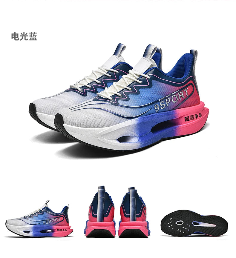 Running Shoes Carbon Board Speciality Marathon Men Sports Breathable Lightweight Women's Comfortable Athletic Nonskid Sneakers