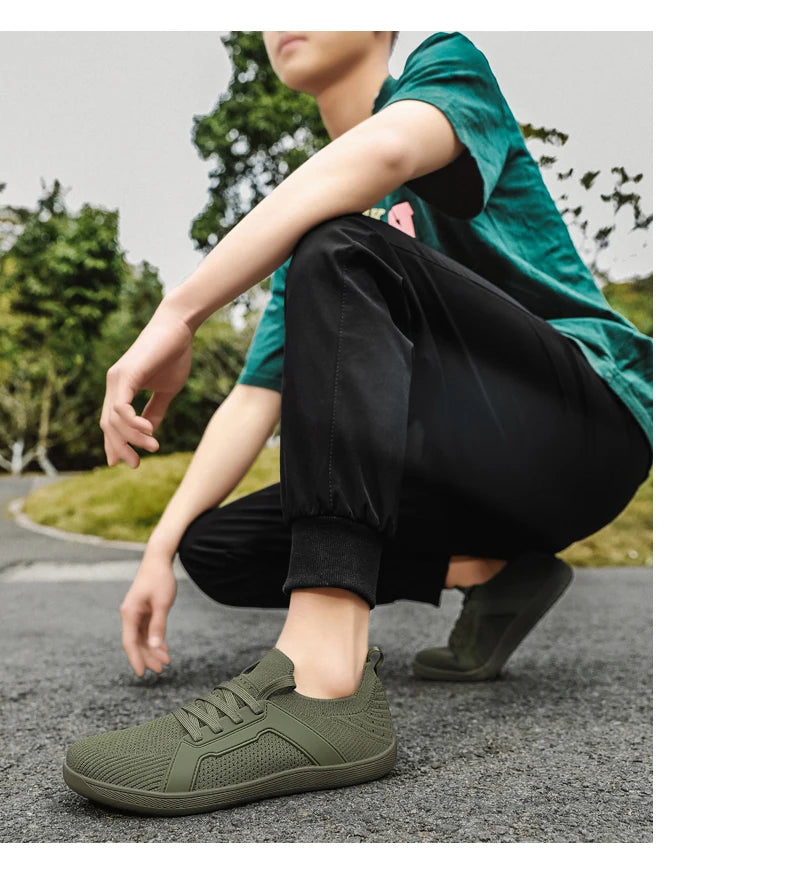 Wide Toe Sports Shoes for Men and Women Unisex Barefoot Sneakers for Hiking Yoga and Daily Wear Comfortable and Breathable