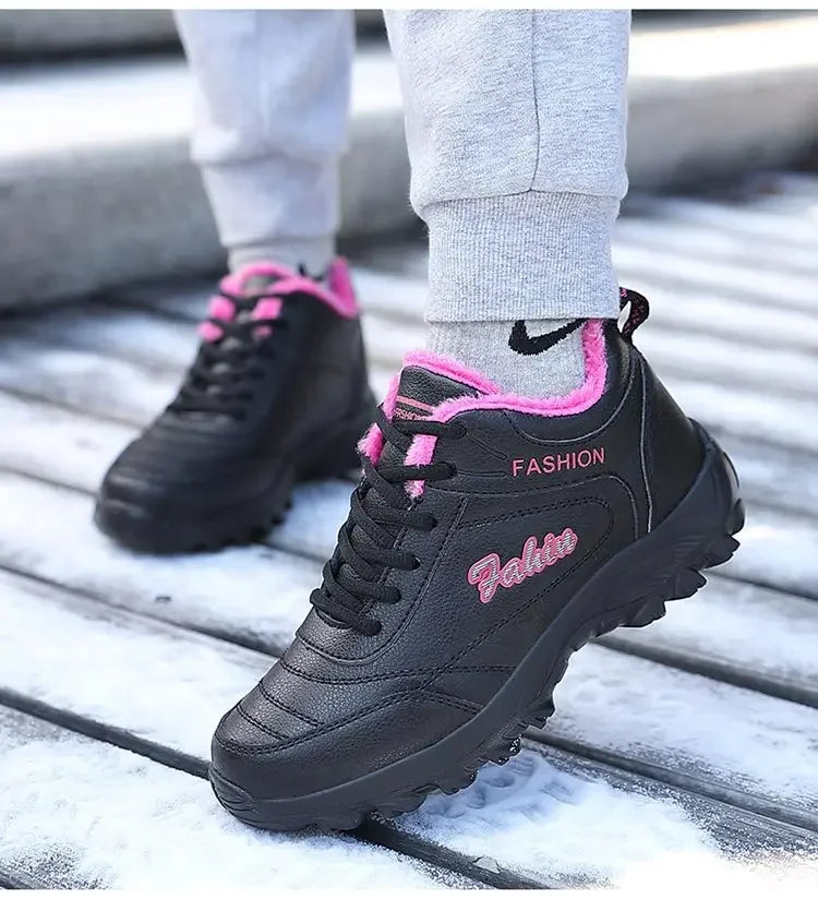 New 2025 Autumn Winter Sneakers Women Comfort Soft Sole Non Slip Casual Shoes for Women PU Waterproof Sport Shoes Zapatillas