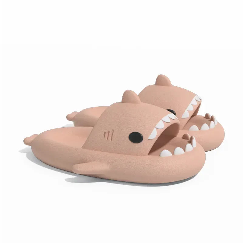 2024 Summer Shark Slippers Women Slides Men Bathroom Flip Flops Home Anti-Skid Flat Shoes Outdoor Fins Removable Slides Sandals