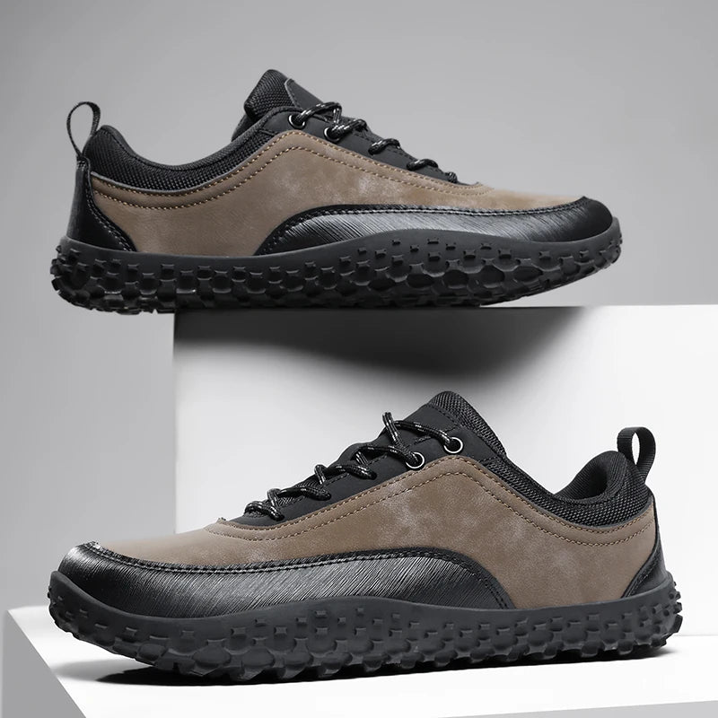 VENOCON Barefoot Minimalist Men's Stylish Style Casual Shoes Sneakers With Wide Nose Toe Box Walking Hiking Trail Footwear Man