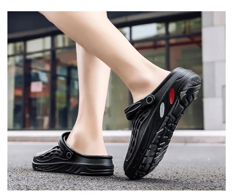 Male Slippers EVA Outdoor Vacation Simple Sandals Indoor Anti-slip Waterproof Clogs Off White Shose Summer Platform Shoes