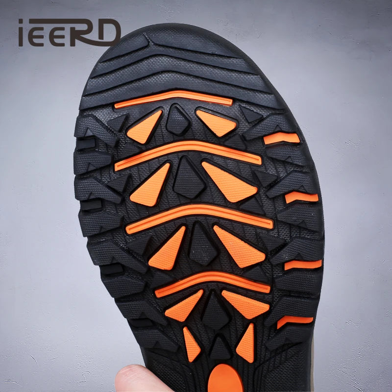 Cow Leather Outdoor Men Slippers Non-slip Wear-resistant Men's Flip Flops Summer Casual Shoes For Men Beach Sandals Plus Size