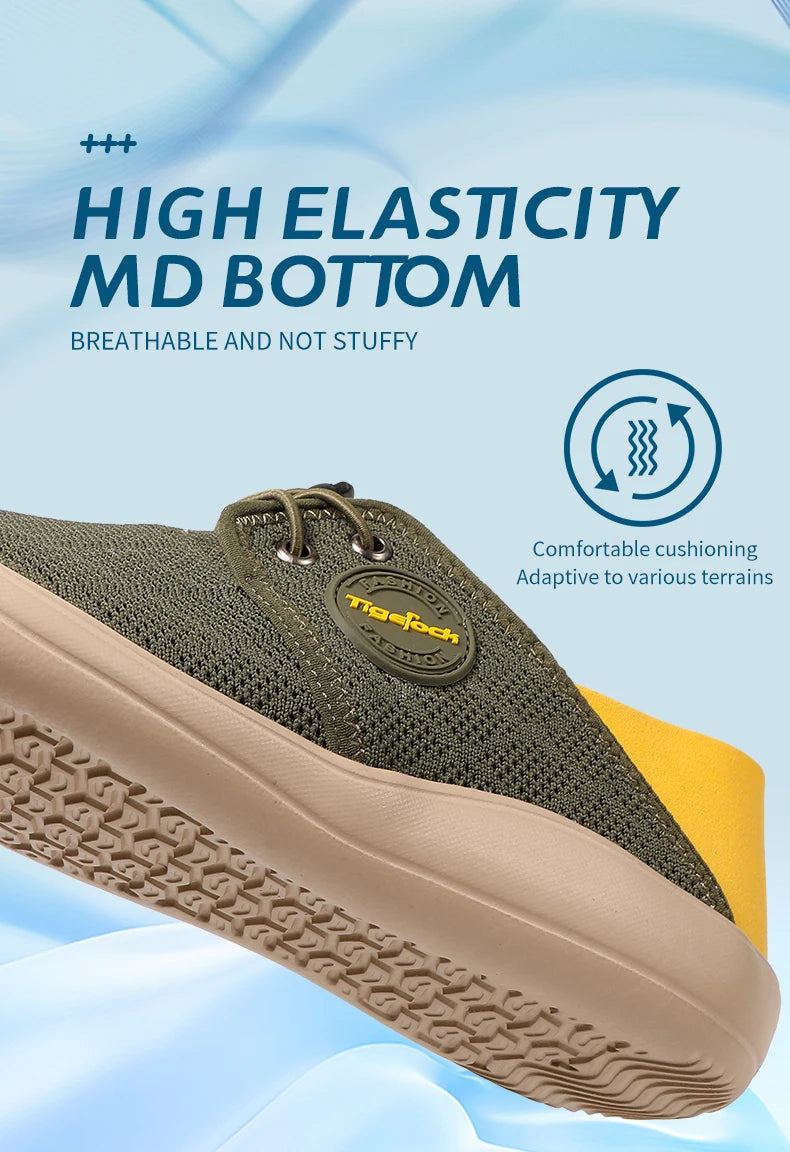 Hot Summer Mesh Men's Shoes Fashion Breathable Men Casual Shoes Handmade Flat Wading Shoes Outdoor Men Sneakers Big Size 38-46
